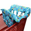 Twin Shopping Cart Cover for Baby Siblings with Carrying Case Washable Sea World
