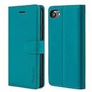 TOHULLE Case for iPhone 7 iPhone 8 iPhone SE 2020 iPhone SE 2022, Premium PU Leather Wallet Case with Card Holder Kickstand Magnetic Closure Flip Folio Case Cover for iPhone 7/8/SE - Blue