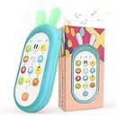Richgv 1 Year Old Boy Girl Toys, Baby Cell Phone Toys 6-12-18 Months, Pretend Phone Play Interactive Toys, Soft Colour Changing Light, Various Music Sounds, Baby & Toddler Toys Gifts 6 Months+