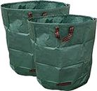 InBlo Reusable Garden Waste Bags 500L*2 (D86, H86 cm) - Environmental Friendly and Durable Leaf Collector Bags, Reusable Leaf Grass Bag, Lawn Yard Waste Bags with 4 Handles