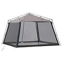 Coleman Canopy Tent, 8x8/11x11ft Portable Screen Shelter with Easy Setup for Bug-Free Lounging, Great for Beach, Yard, Picnic, Park, Camping, & More
