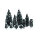 Department 56 10 Piece Bag-O-Frosted Topiarie Set Resin | 11.5 H x 3.15 W x 3.15 D in | Wayfair 56.52996