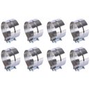8Pcs 5" Stainless Exhaust Band Clamp Step Clamps for Catback Muffler Pipe