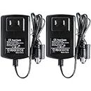 ANVISION 2-Pack AC to DC 12V 3A Power Supply Plug 5.5mm x 2.1mm for Led Light Strips, DVR CCTV Security Camera, Efficiency Level VI