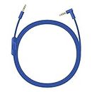 Replacement Audio Cable Cord Wire with in line Microphone and Control for Beats Solo/Studio/Pro/Detox/Wireless/Mixr Headphones （Blue）