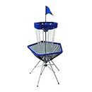 Innova Traveller Portable Disc Golf Basket, Blue, with 3 Putters (Blue)