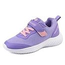 DREAM PAIRS Girls Tennis Running Shoes Athletic Sports Sneakers Purple Pink Size 4 Big Kid Contact-k