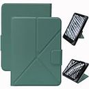 Funda Universal para 6,8 Pulgadas Kindle Paperwhite 2021, 6 Pulgadas Kindle Kobo Pocketbook Sony eReaders, Suave Cuero PU Cubierta de Folio - Verde