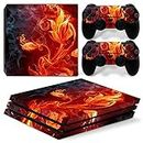 New World FLOWER FIRE Theme Design skin sticker for PS4 PRO Console and Controller