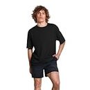 Prime Plus Gym T Shirts for Men - Dry Fit Polyester Sports Jersey Tshirt for Active Workout, Fitness, Running (XX-Large, Black)