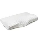 METRON-Memory Foam Pillow, Cervical Pillow for Neck Pain, Bed Pillow, Side Sleepers Pillows, Orthopedic Contour Pillows with Washable Breathable Cover