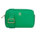 Mini Bag TOMMY HILFIGER "TH ESSENTIAL SC CAMERA BAG CORP" Gr. B/H/T: 20,5 cm x 13 cm x 6 cm, grün (olympic green) Damen Taschen Handtaschen Handtasche Tasche Schultertasche