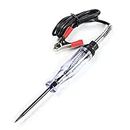 Hyshina Automotive Circuit Tester, 6-24V Test Light Indicator with Sharp Carbon Probe for Fuse Testing, Light Sockets, Short Circuits, Wires, Electricians, Mechanics, Homeowners and Car Batteries