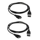 Threeeggs Compatible with Fitbit Surge Charger, Replacement Charging Cable Cord for Fitbit Surge (Pack of 2)