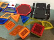 Lot Of 62 Magformers Magnetic Connect Buliding Toys with wheel bases