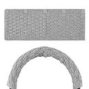 Geekria Knit Fabric Headband Pad Compatible with Sony WH-1000XM4, WH-1000XM3, Beat Studio 3, Studio 2.0 Headphone Replacement Headband/Headband Cushion/Replacement Pad Repair Parts (Grey)