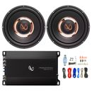 Infinity Priomus 3000A Subwoofer Amp Bundle with 2x 12" 1200W Subs & Wiring Kit