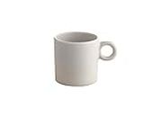 Alessi MW72/76 LG Dressed en Plein air Mocha Cup in Melamine with Relief Decoration, One Size, Light Grey