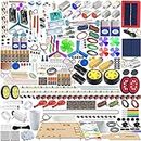 Kit4Curious® 500 Experiments Kit – Science Electronics Electricity Hydraulic Project Activity STEM Learning Toy with 4 Colorful Booklet, 2 Project Base Wooden, 30+ Paper Template, 500+ Components