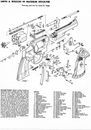 1969 anuncio impreso de Smith & Wesson S&W 44 revólver lista de piezas desmontaje