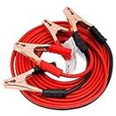 TONSYL Car Heavy Duty Auto Jumper Cable Battery Booster Wire Clamp with Alligator Wire, 2.m/1000 Amp Emergency Booster Cable Clamp to Start Dead Battery (Red&Black)