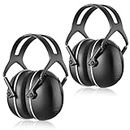 [2 Packs] SNR 35dB Ear Muffs Noise Reduction, Adjustable Hearing Protection Earmuffs, Hearing Protection Ear Muffs,Noise Cancelling Headphones for Autism, Safety Earmuffs for Shooting, Mowing, Hunting