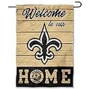 WinCraft New Orleans Saints Welcome Home Decorative Garden Flag Double Sided Banner
