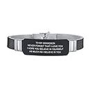 Personalized Son Dad Husband Bracelet | Adjustable Waterproof Outdoor Sport Name Wrist ID Tag Identification Customized Bracelet for Mens Teens Friendship,Birthday Anniversary Chirstmas Inspiration (