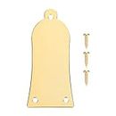3 Trous Iron Truss Rod Cover Bell-shape Guitar Truss Rod Cover with Screws for Bass Guitar Accessories(Or)