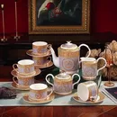 Classic European Bone China Coffee Cups and Saucers Tableware Coffee Plates Dishes Afternoon Tea Set