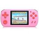 Beico Handheld Games for Kids Adults with Built in 268 Classic Retro Video Games,3.0'' Color Screen Rechargeable Portable Arcade Gaming Player,Boys Girls Travel Electronics Toys Birthday Gift (Pink)