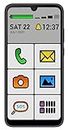 ALIGATOR Smartphone para Personas Mayores AZAS6100SENBX con Pantalla de 6,3" HD IPS 18:9 a Color, LTE/4G, Dual SIM, cámara de 8 Mpx. Aplicación Big Launcher, Color Burdeos.