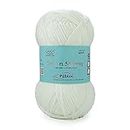 Ganga Acrowools Soft N Strong, Certified Low Pill Yarn. Hand Knitting And Crochet Yarn. Oekotex Class 1 Certified. Pack Of 2 Balls - 100Gms Each. Shade No - Sns001