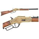 Denix Winchester M1873 Engraved Lever Action Replica Rifle - Gold Finish