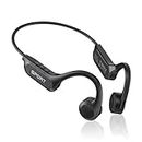 CXK Bone Conduction Headphones, Bluetooth 5.3 Open Ear Headphones with Mic, 8Hrs Playtime Bluetooth Headphones, IPX6 Waterproof Sports Headset for Running, Cycling, Walking