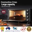 Devanti 60L Convection Oven Electric Fryer 2000W Rotisserie Bake Grill Roast NEW
