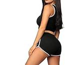 Tested Womens Sleeveless Sport Crop Top and Shorts Gym Fitness Suit Set Tracksuit | WomenTopShort_RE-MT_3-S
