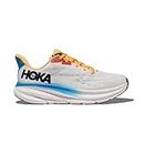 Hoka Clifton 9 Running Shoes Woman White Blue