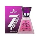 Oscar 7 Sky Twisty Long Lasting Perfume For men & Women | Floral Fragrance | Everyday Unisex Skin Friendly Perfume Spray | 30ml