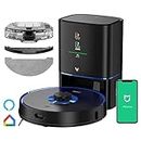 Viomi Alpha S9 Robotic Vacuum Cleaner | Self Emptying Upto 60 Days | 3 in 1 (Sweep, Vacuum and Mop) | 2700Pa Suction | 3L Dustbin Capacity | Smart Mapping | 250ml Smart Water Tank | MiHome App (Black)