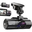 Vantrue N4 4k 3 Channel Dash Cam, Front and Rear Inside Three Way Triple Dash Camera for Cars 1440P+1440P+1080P with IR Night Vision, 24 Hours Parking Mode, Motion Detection, Support 256GB Max