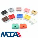 Fusibles de cuchilla estándar de la marca MTA - Calidad superior 12v / 24v 1 AMP - 40 AMP