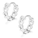 Pendientes de plata esterlina 925 estilo clásico de cadena accesorios de moda para mujer