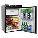 Techomey RV Propane Refrigerator with Freezer 3.5 Cu.Ft, 3 Way Fridge AC/DC/GAS Refrigerator for Camper, Cabin, Semi Truck, Van, Quiet, Black