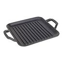 Lodge Chef Collection - 11 Inch Cast Iron Chef Style Square Grill Pan