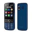 IKALL K555 Touch and Type 4G Smartphone | Support Whatsapp, Instagram and YouTube | Dual Sim | Android 12 (Blue)