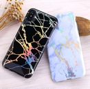 Cute Marble Case For Apple IPhone Beautiful Glitter Reflecting Silicone Cover 