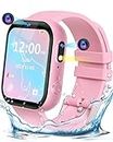 Eastonec Smart Watch for Kids Waterproof Dual Camera Girls Toys Age 6-8 Gifts Ideas 3 4 5 7 9 6 8 Year Old Girl Birthday Christmas Stocking Stuffers for Kids (Pink)