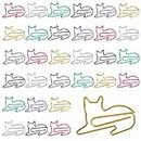 30 Stück Katzen Büroklammern, Niedliche Katze BüRoklammern in Farben, Lustig Kreative Metall Büroklammern für Papiere Schule Bürobedarf Hause Dokument Organisieren(Katze-Motive)