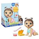Hasbro Baby Alive Lil Snacks Doll, Eats and Poops, Snack-Themed 8-Inch Baby Doll, Snack Box Mold, Toy for Kids Ages 3 and Up, Brown Hair, F2618